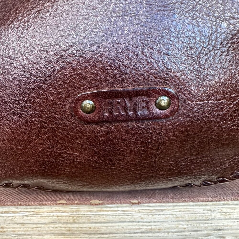 Frye Whipstitch Embellished Circular Flap Crossbody - Picture 5 of 15